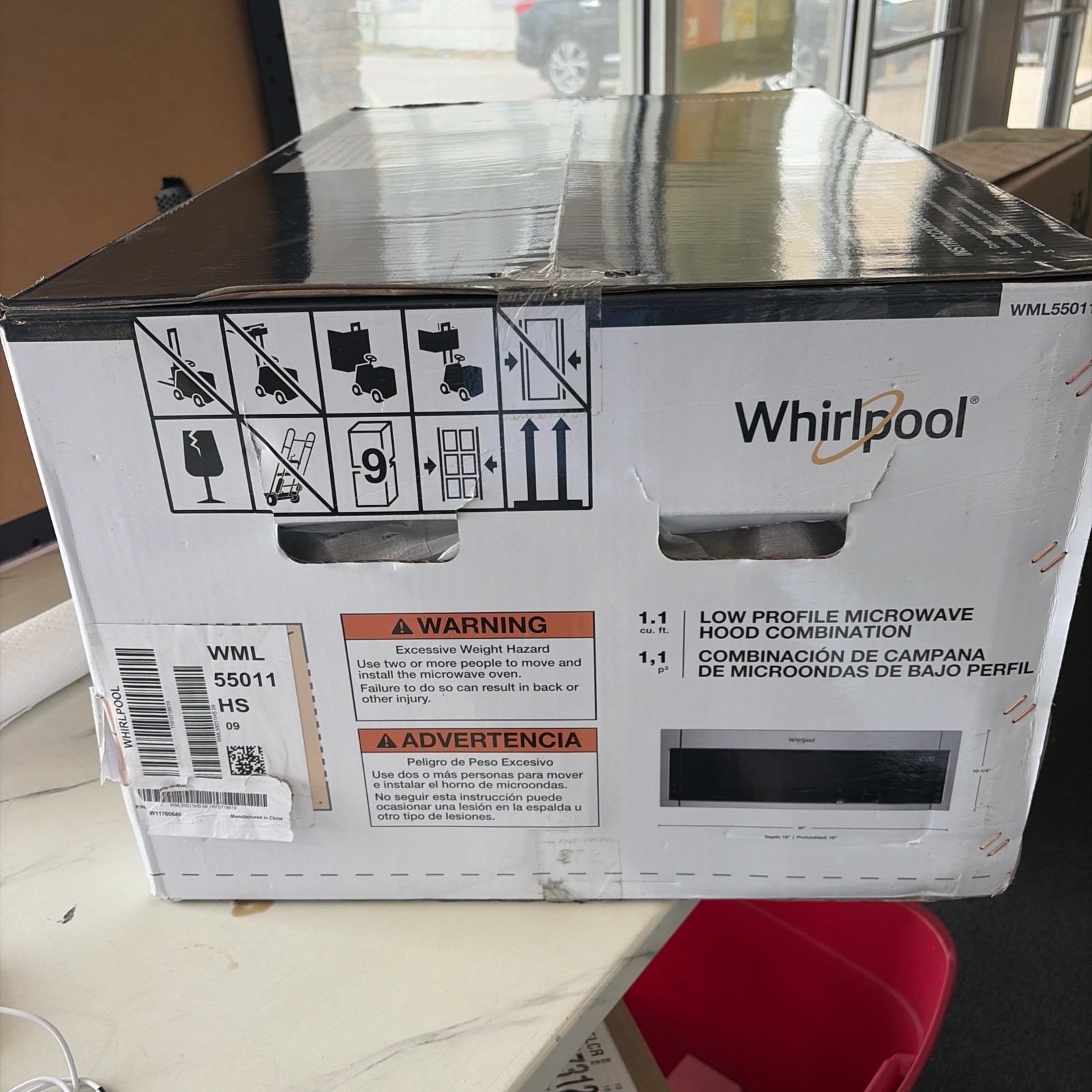Whirlpool WML55011HS Low Profile Microwave Hood Combination - Stainless Steel gallery