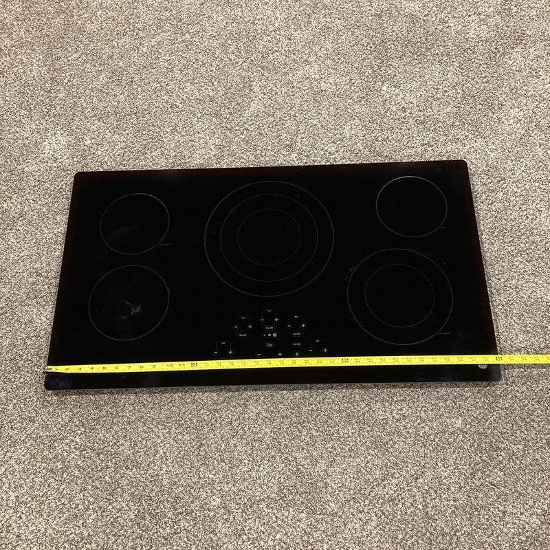 GE OEM Electric Cooktop Touch Control Black Glass Top & UI Assembly WB62X26844 gallery