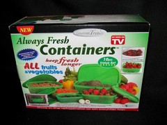 NEW ~ Always Fresh Storage Containers 10 Pc. Set Gourmet Trends AS SEEN ON TV