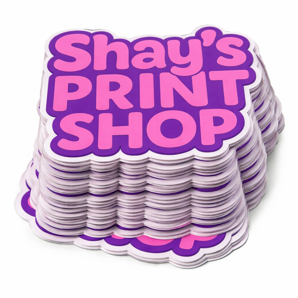 Custom Die Cut Stickers | Glossy Vinyl | Any Logo | 2”-5” (10, 25, 50pcs) gallery