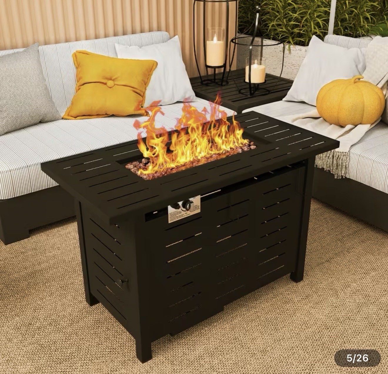 🔥BREEZESTIVAL 40 inch Propane Fire Pit Table Outdoor gallery