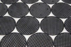 Black Round Plastic Drainage Mesh/Net/Screen for Potted Plant, Bonsai Pot 3″x 3″