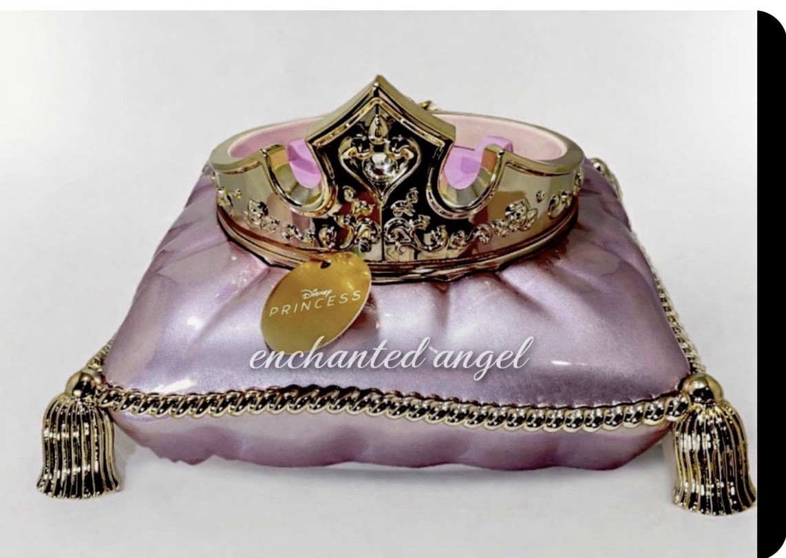 Disney Bath & Body Works Princess Aurora Crown 3-Wick Candle Holder Pedestal 👑 gallery