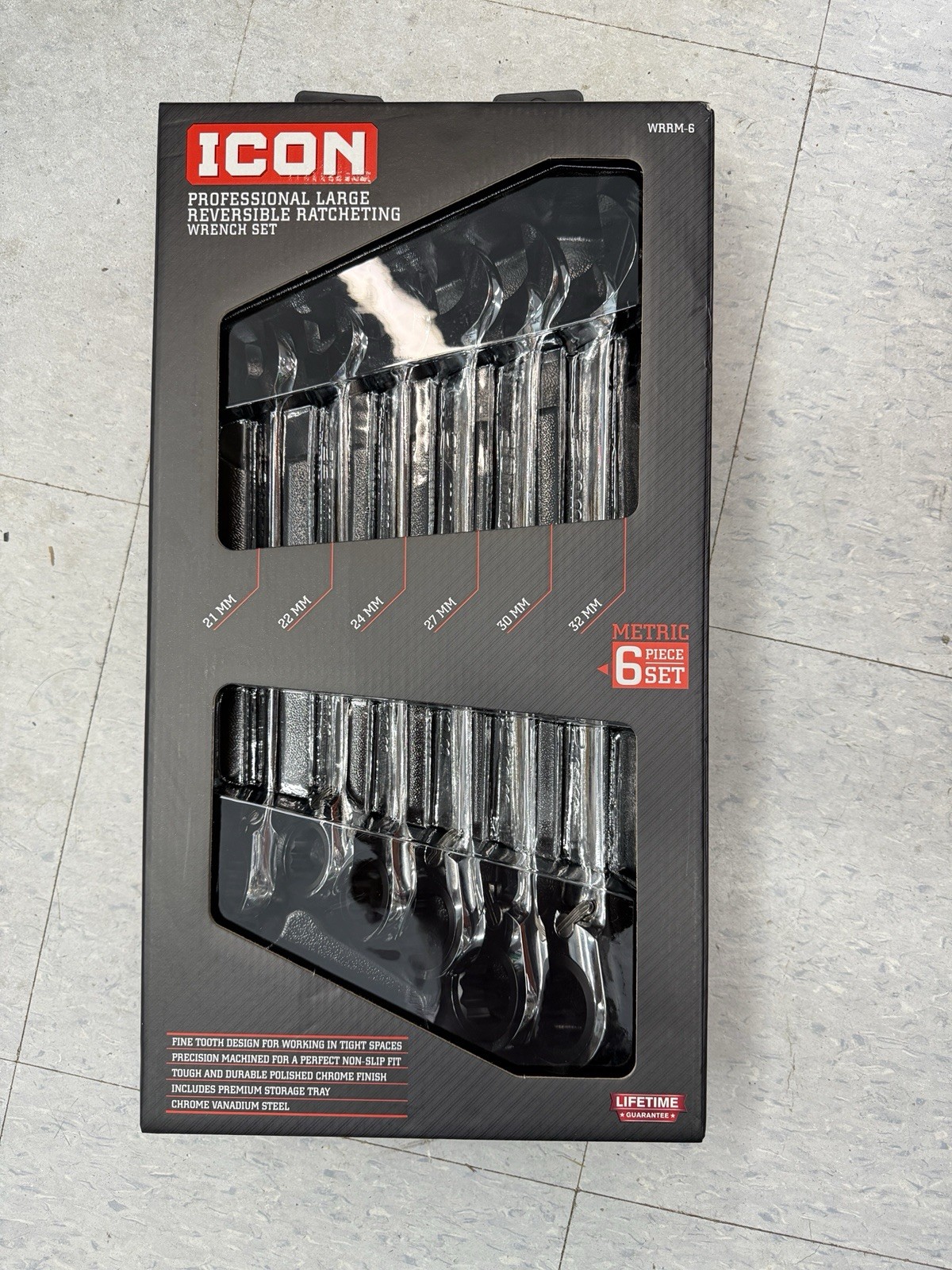 ICON WRRM-6 Professional Large Reversible Ratcheting Wrench Set 57992 New gallery