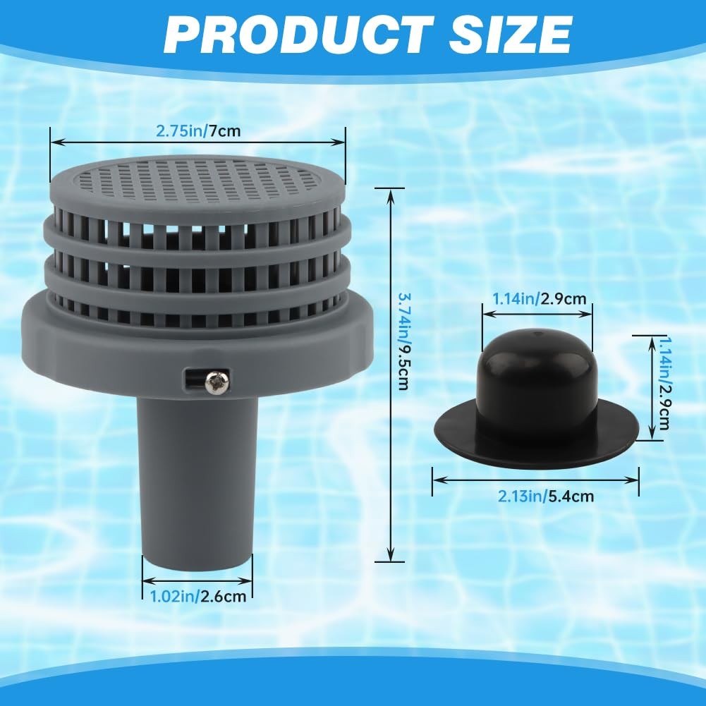 Meirivrn 11070 & 11072 Pool Strainer Filter Connector Replacement for Black gallery