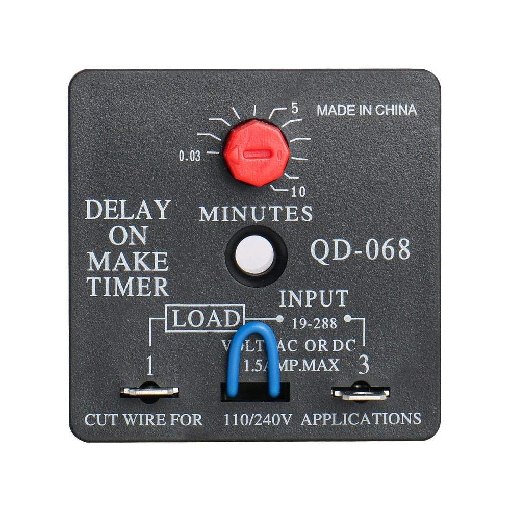 Adjustable Delay Timer Switch 10-Minute 110/240V Time Delay Relay - 10-Pack