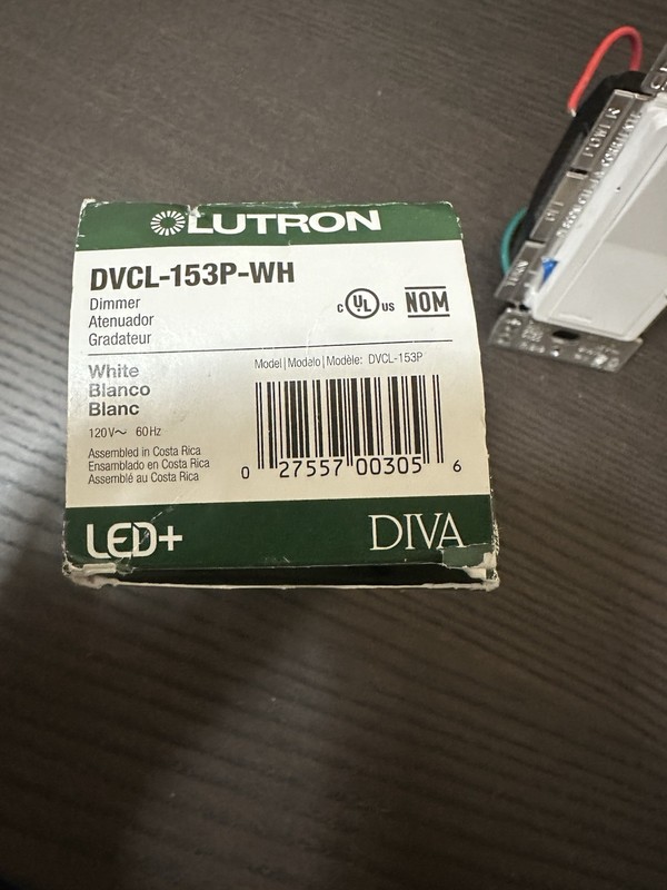 Lutron Diva LED+ Dimmer Switch (DVCL-153P) – White – Used, Good Condition gallery