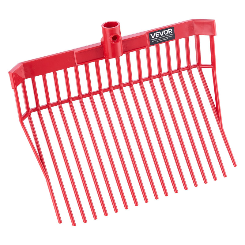 VEVOR 6PCS Manure Fork Replacement Head, 18 Angled Tines Horse Manure Fork Head, gallery