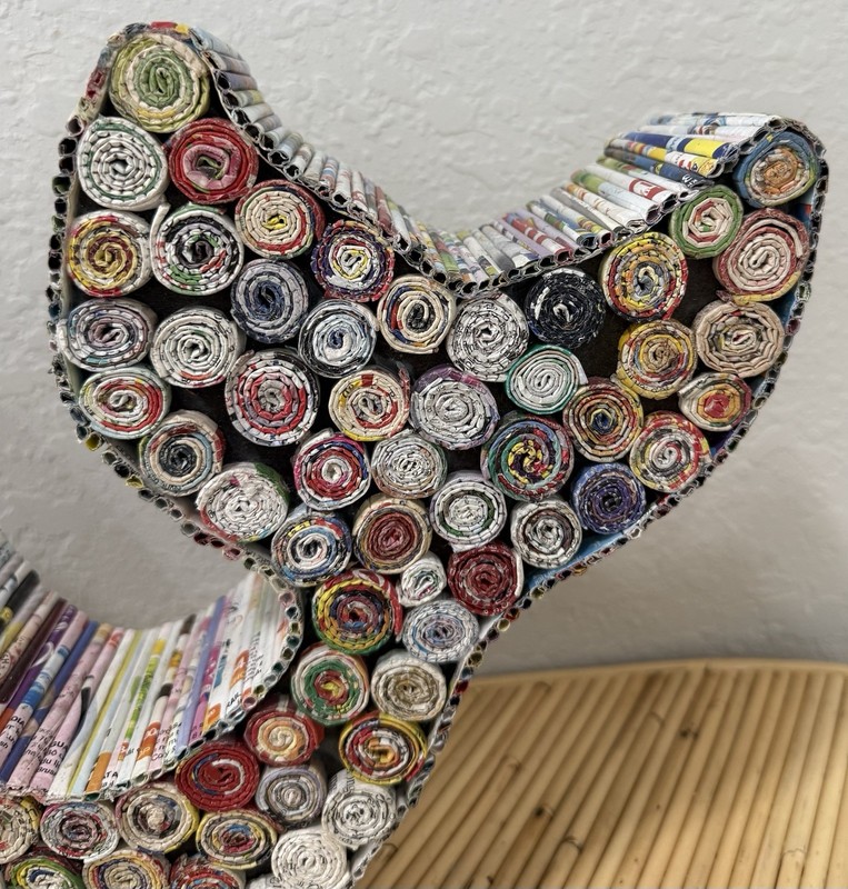 Folk Art Handmaid Decorative Whale Sculpture Quilling Home Decor Recycled Paper gallery
