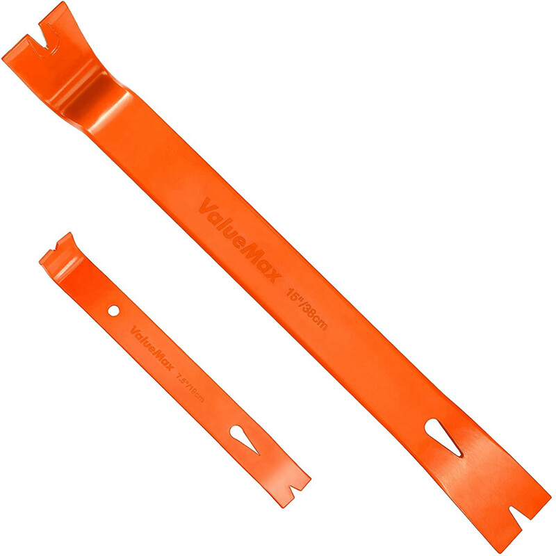 2PC Flat Pry Bar Set 7.5" Pry Bar 15" Heavy Duty Nail Puller Claw Bar Wonder Bar gallery
