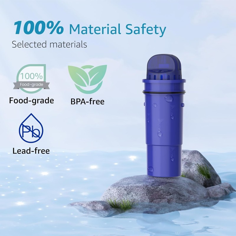 AQUA CREST Pitcher Water Filter,Replacement For PPT700W,CR-1100C,CRF-950Z,4 Pack gallery