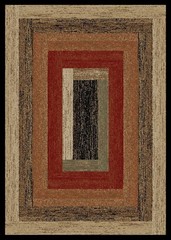 Rustic Panel Area Rug Runner Lodge Cabin Beige Black Red Green Wood Matching Set