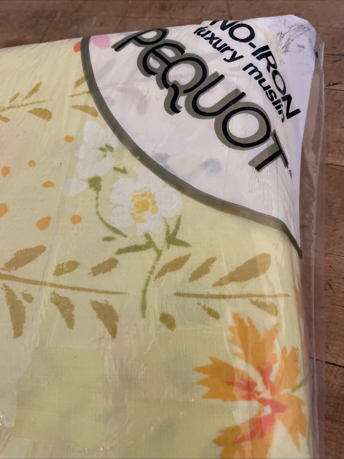 VTG Pequot Muslin Double Flat Sheet Good Morning Floral 81 X 96 Inch Cottagecore gallery
