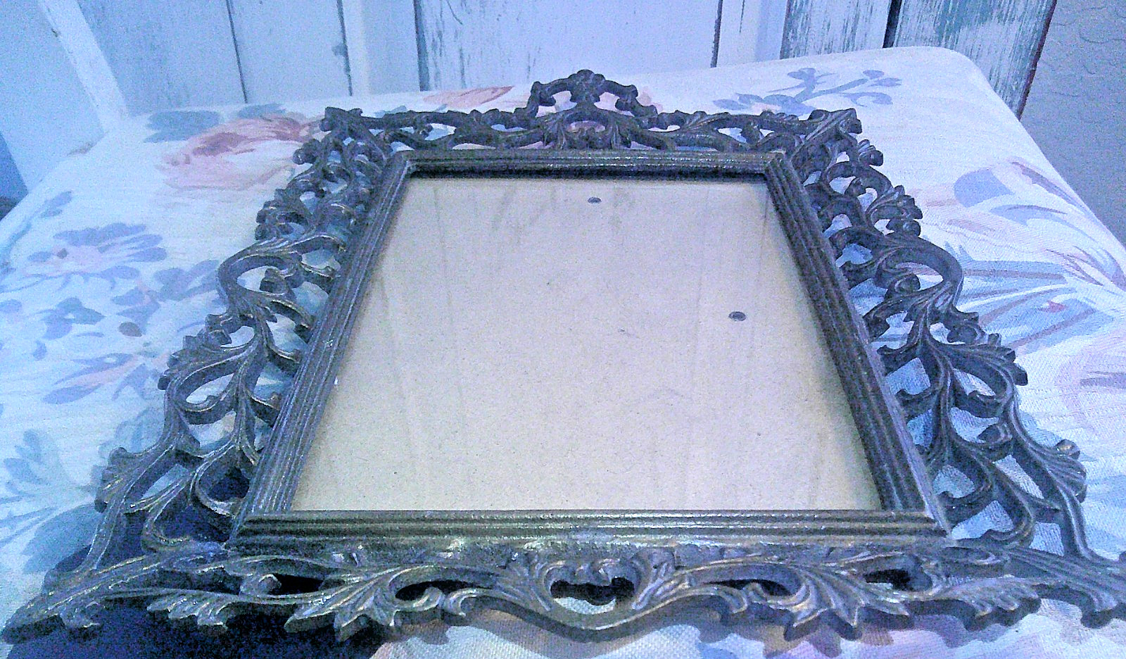 Ornate Brass Picture Frame Rococo Baroque Hollywood Regency Easel Style gallery