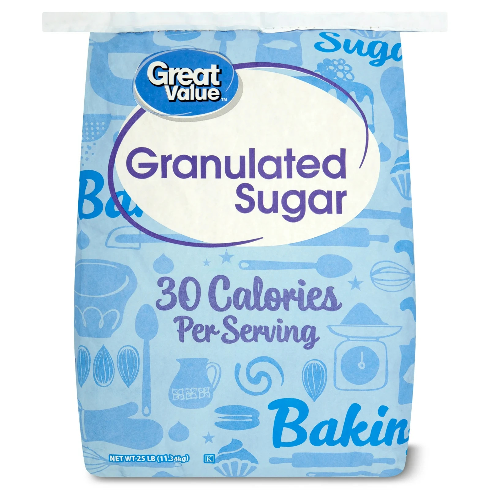 Great Value Pure Granulated Sugar, 25 lb gallery
