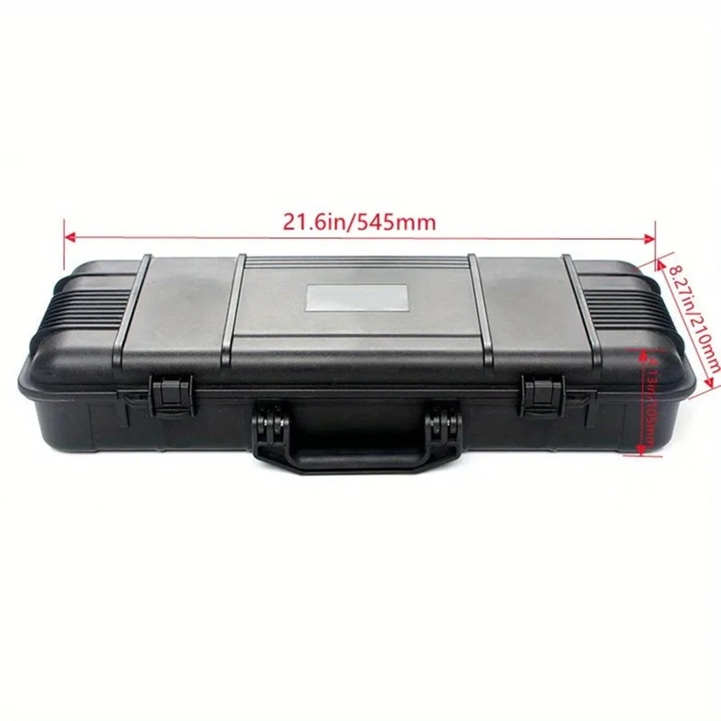 6 Sizes Black Hard Shell PP Toolbox Shockproof Portable Tool Storage Case gallery