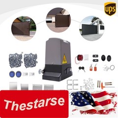 2500lbs Electric Automatic Sliding Gate Opener Motor Keypad+2 Remote Control