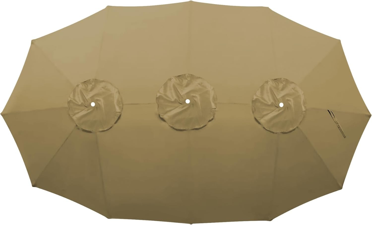 12 Ribs Umbrella Cover Canopy Replacement for 15' Double-Sided Patio Umbrella, gallery