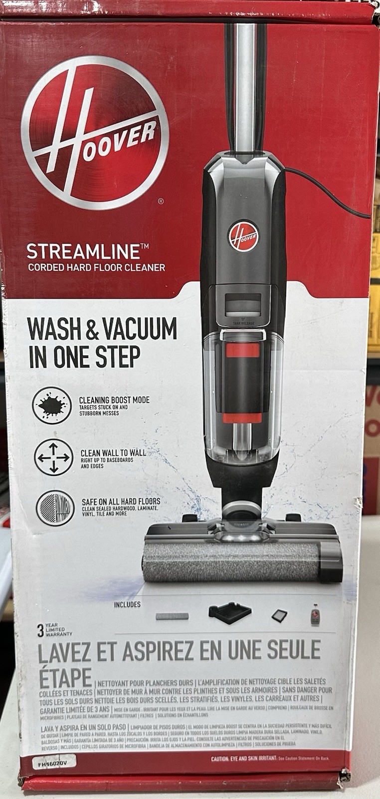 HOOVER Streamline Corded Wet/Dry Hard Floor Cleaner with Self Cleaning, Black gallery