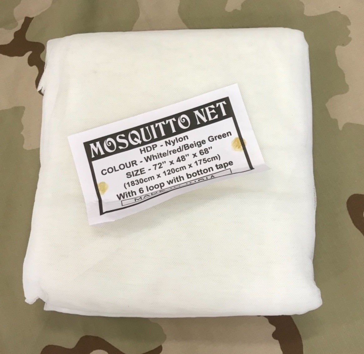 MOSQUITO NETTING WHITE MESH BUG NET FOR COT OR TENT HEAVY DUTY gallery