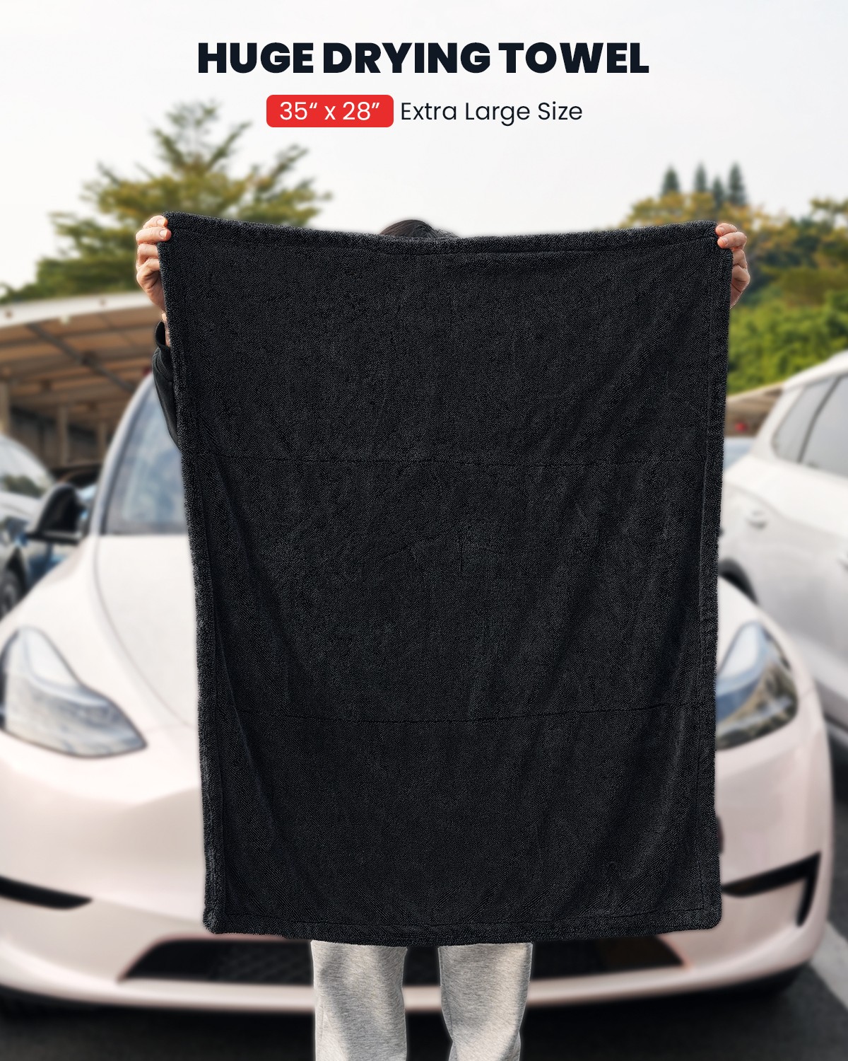 LASFIT Drying Towel Car Detailing Streak Free Twisted-Loop Microfiber Towels gallery