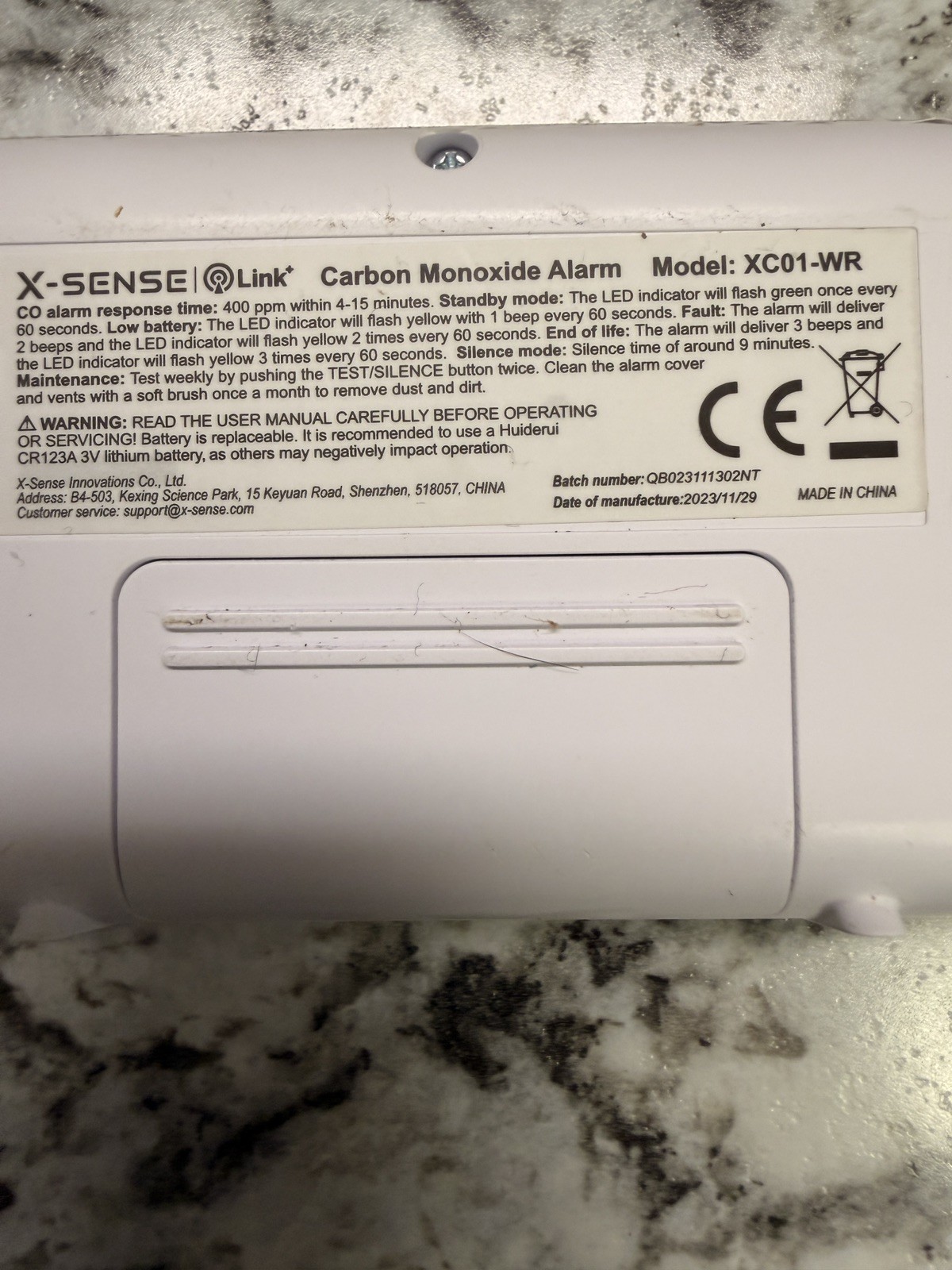 TWO! (2) X-Sense XC01-WR Wireless Interconnected Carbon Monoxide Alarm Detector gallery
