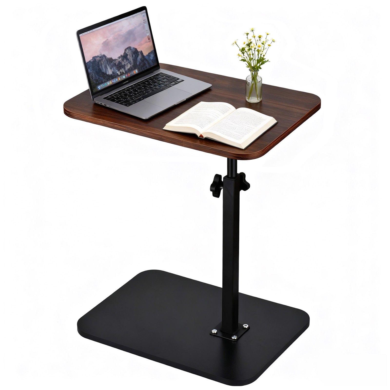 Small Side Table for Couch 360° Swivel C Shaped End Table Height Adjustable gallery