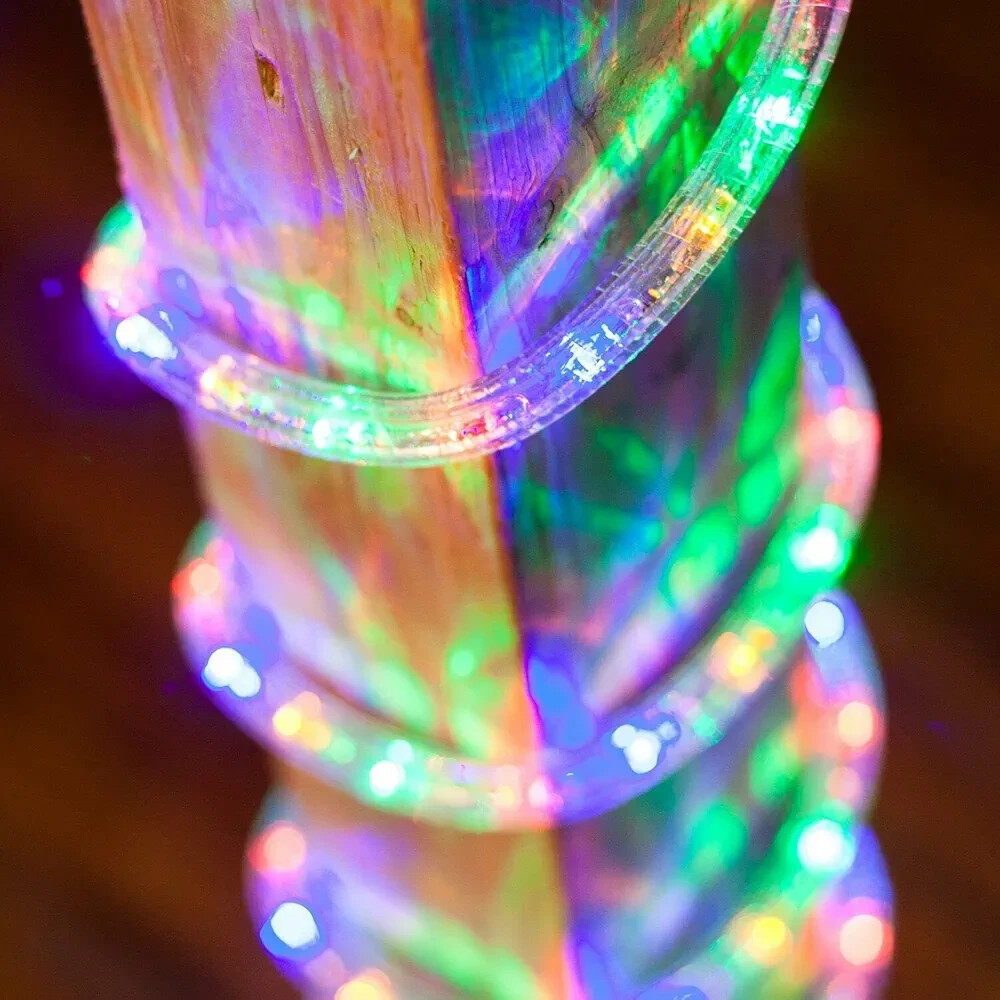 New Wyzworks LED Rope Lights 150' Multi Color Indoor Outdoor 110V gallery