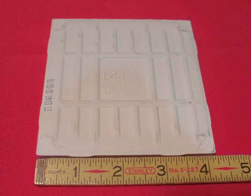 1 pc. Salt + Pepper Glossy Ceramic Tile by American Olean 4-1/4" New Stock, Mint gallery