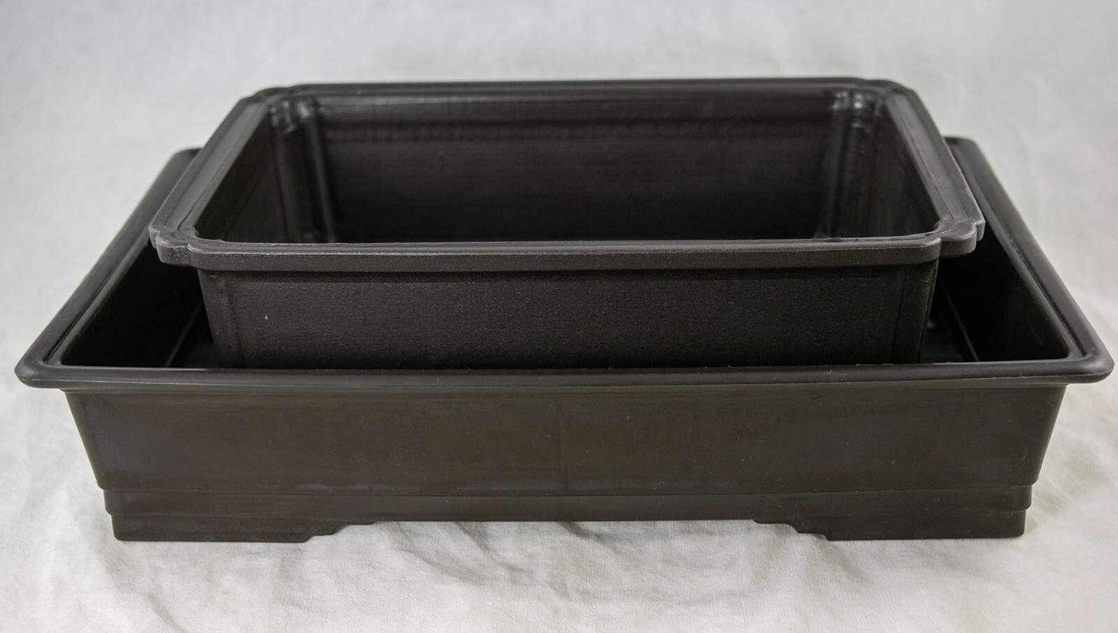 2 Mix Japanese Plastic Bonsai Training Pot, Cactus & Succulent Planter 10"/13" gallery