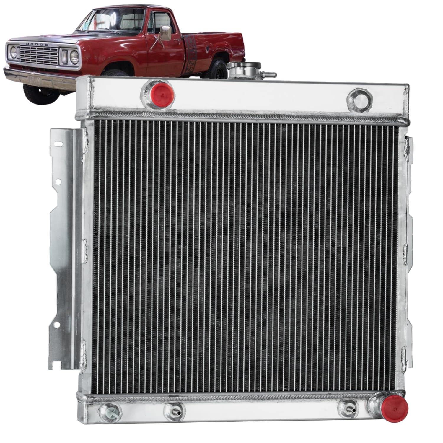 3 Row Aluminum Radiator for 1972-1979 D W 100 200 300 5.2L 5.9L V8 gallery