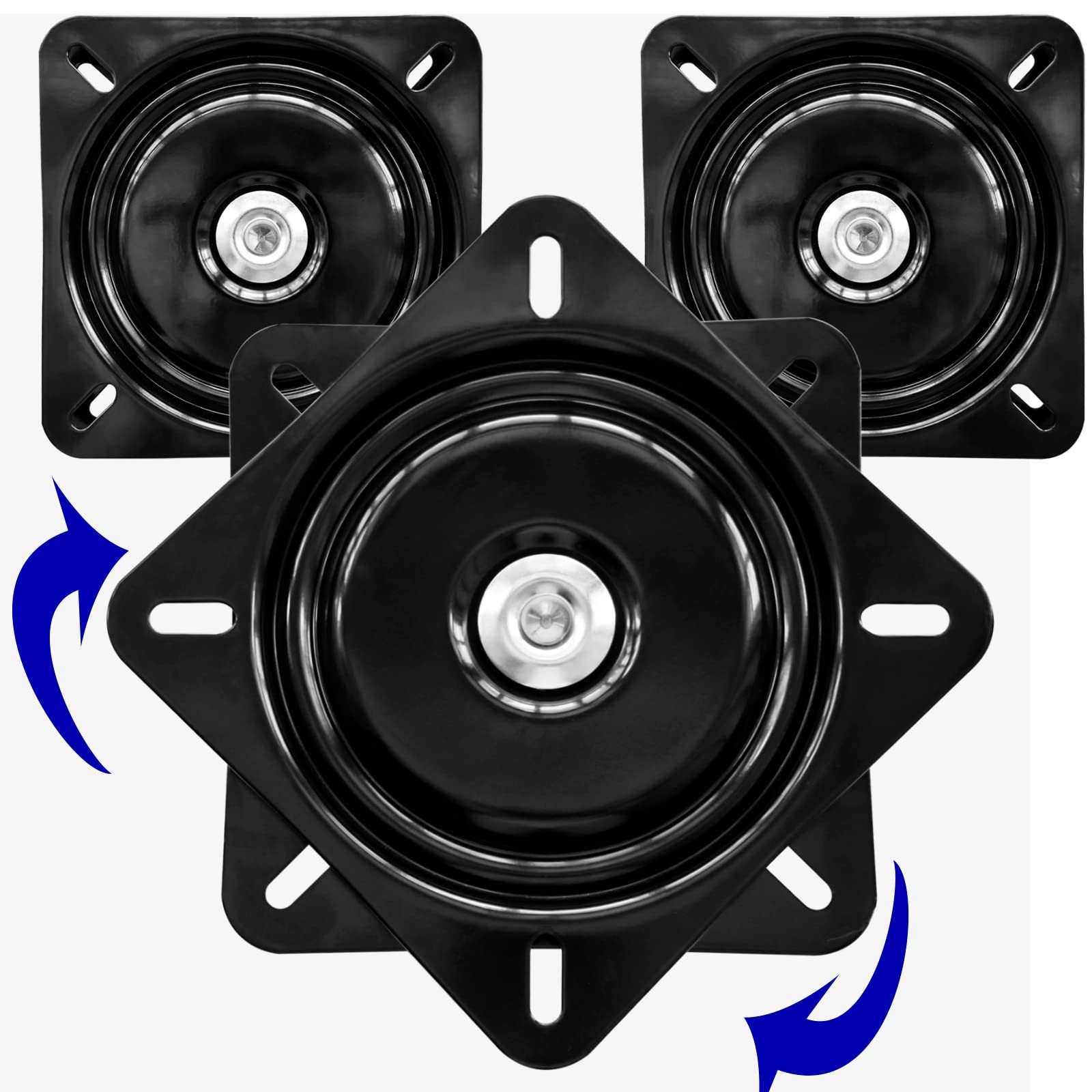 3Pack Heavy Duty Bar Stool Swivel Plate 6 Inch 400LB Chair Seat Base Parts gallery