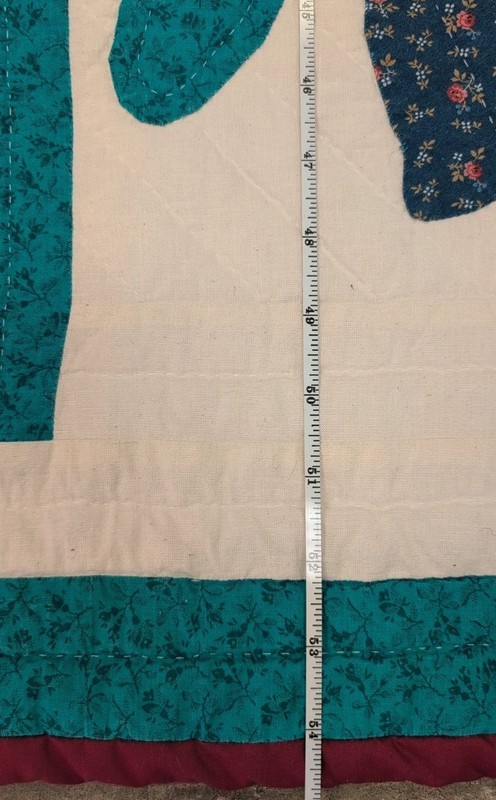 Quilt Handmade Beautiful Pattern Made in Early 90's, 71" + X by 54" Very Clean! gallery