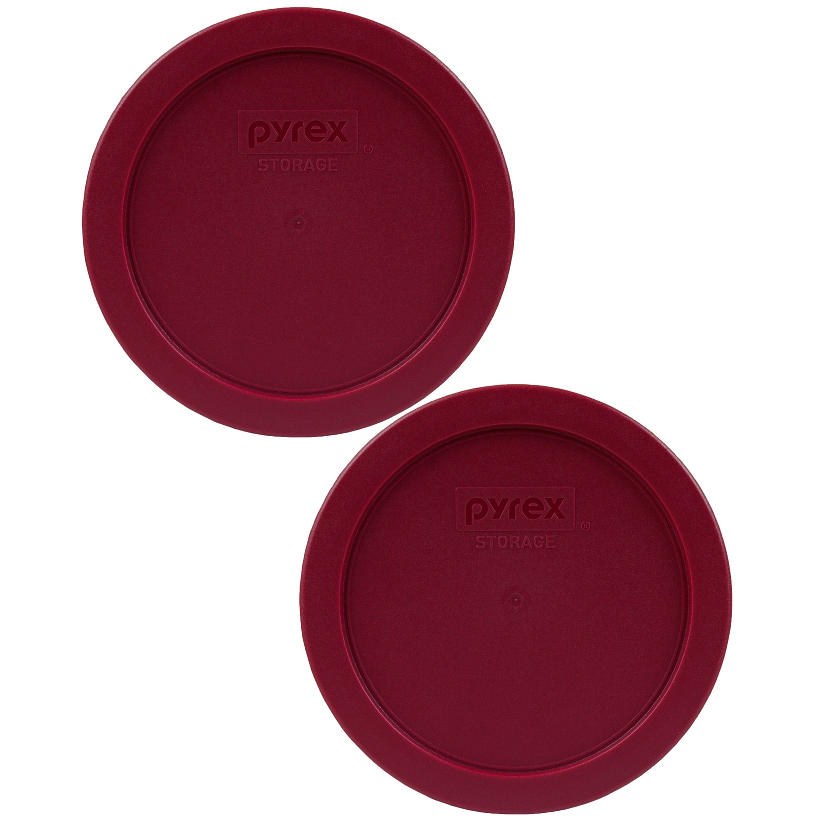 Pyrex 7201-PC Sangria Red Plastic Food Storage Replacement Lid Cover (2-Pack) gallery
