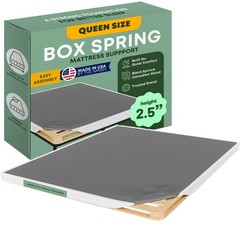 Box Spring Queen 2.5 Solid Wood Amish Made USA Flat Packed Greaton