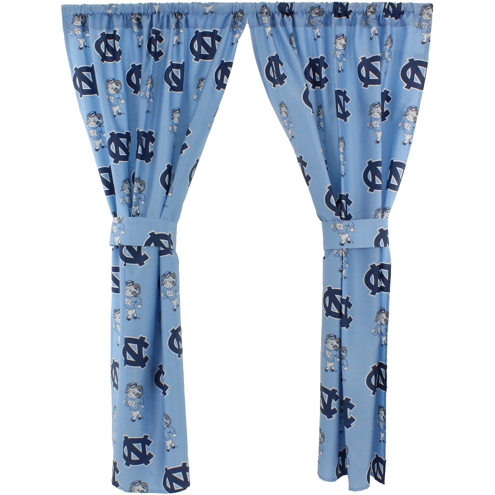 College Covers Everything Comfy North Carolina Tar Heels Curtain Panel Set, 2 Pa gallery