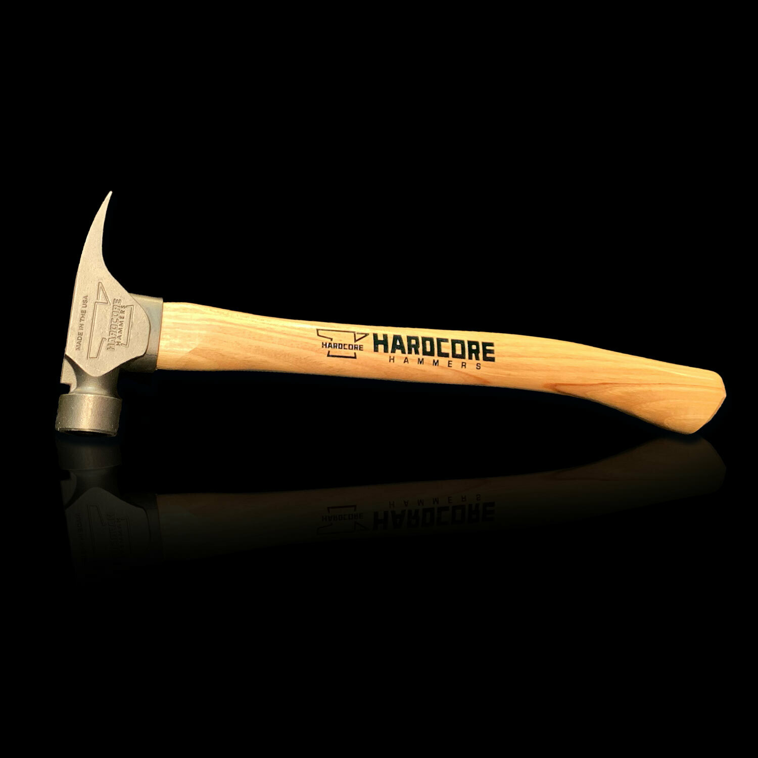 Hardcore Hammers The Original 4140 Steel Head Natural American Hickory Handle gallery