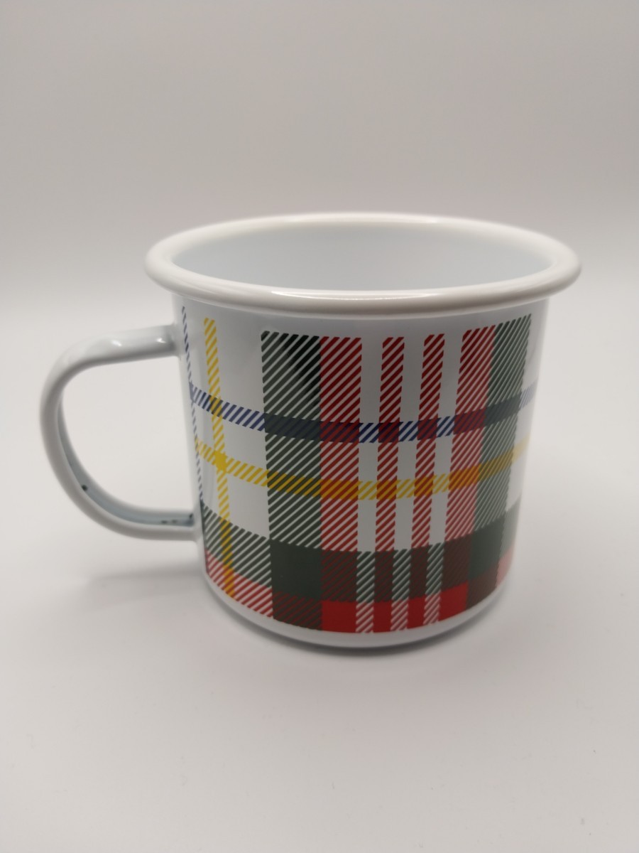 Tartan Plaid Steel Mug Multicolor 4 Inch Coffee Mug Hand Wash Do Not Microwave gallery