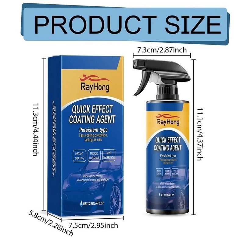 Car Coating Spray, Quick Effect, 2PCS 120ml – Fast Wax Application & Instant Shi gallery