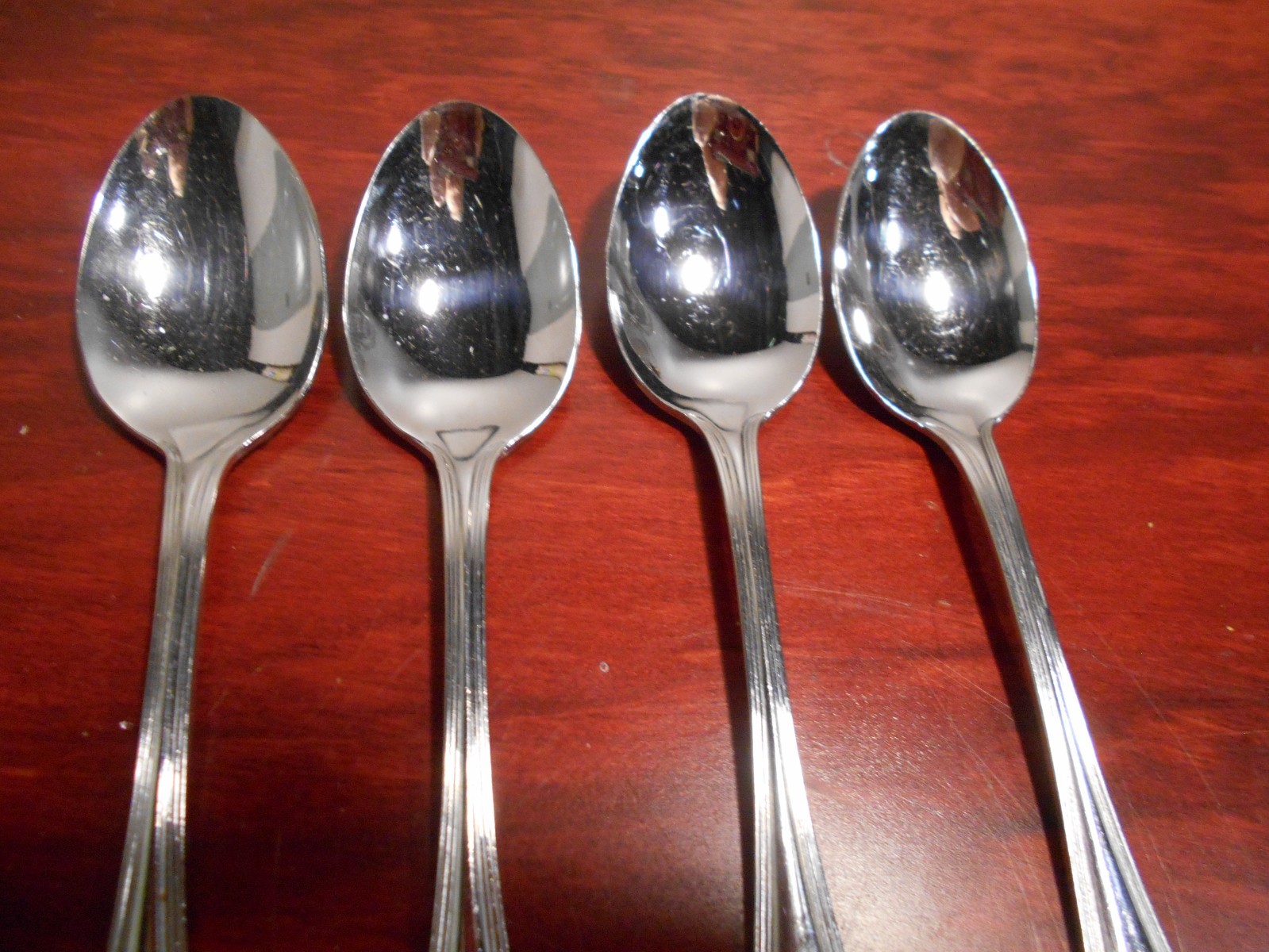 4 Pfaltzgraff ADDISON Pattern Stainless Teaspoons 8464 gallery