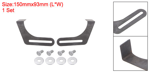 2pcs Bench Grinder Tool Rest 7.87" Carbon Steel Bracket Tool Part Set with Screw gallery