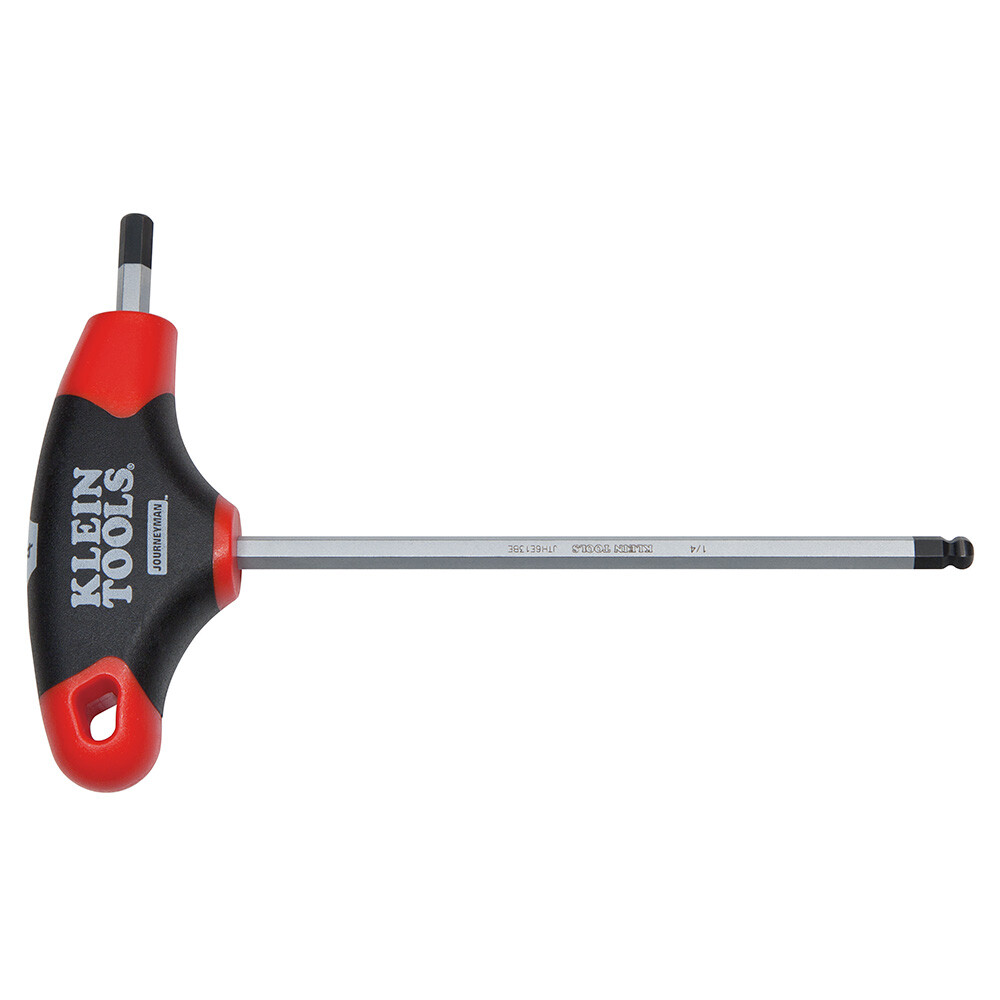 Klein Tools JTH6E08BE 1/8-Inch Ball Hex Key, Journeyman T-Handle, 6-Inch gallery