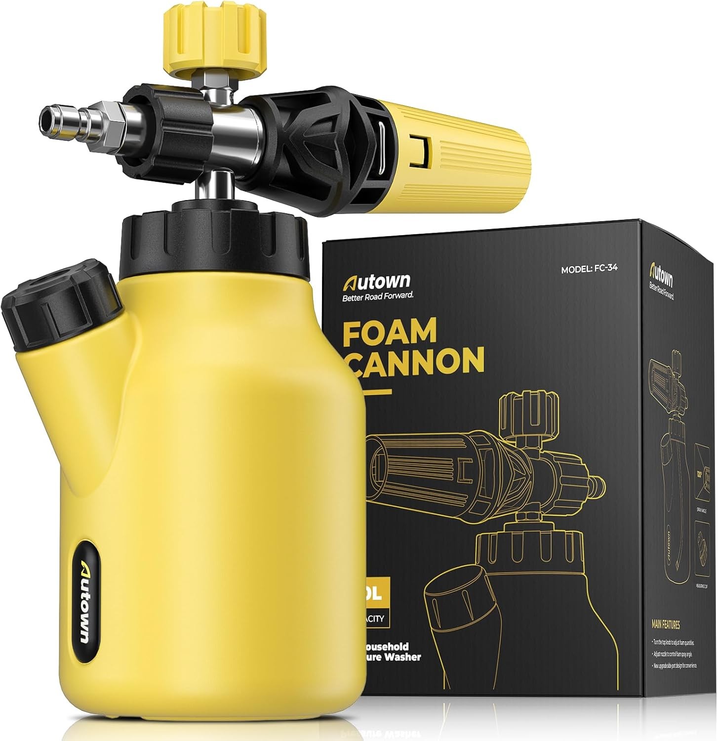 AUTOWN Foam Cannon for Pressure Washer, Car Wash Foam Sprayer with 1/4” Quick gallery