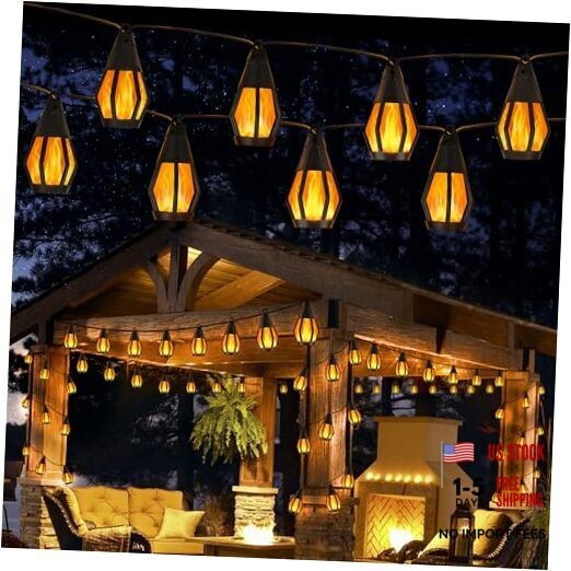 Solar String Lights for Outside, 21Ft Patio Lights with 10 21ft Warm White gallery
