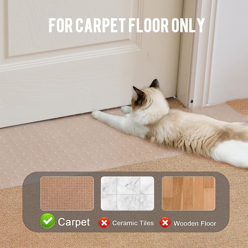 Carpet Protector for Pets - Cat Scratch Guard Mat, Anti Scratch Under Door gallery