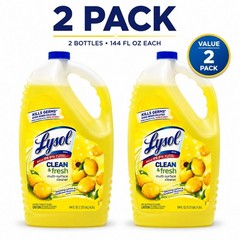 Lysol Multi Surface Cleaner 144oz Lemon Disinfectant Kills 99.9% Germs 2 Pack