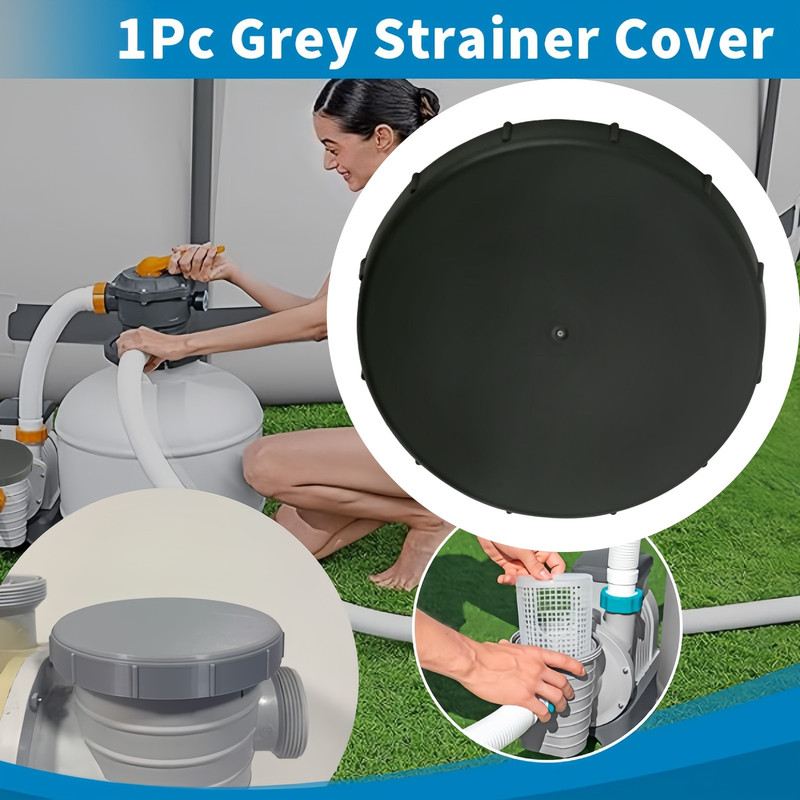 Grey Strainer Cover For 58498E Flowclear 1500-Gallon Sand Filter P07018 P07019 gallery