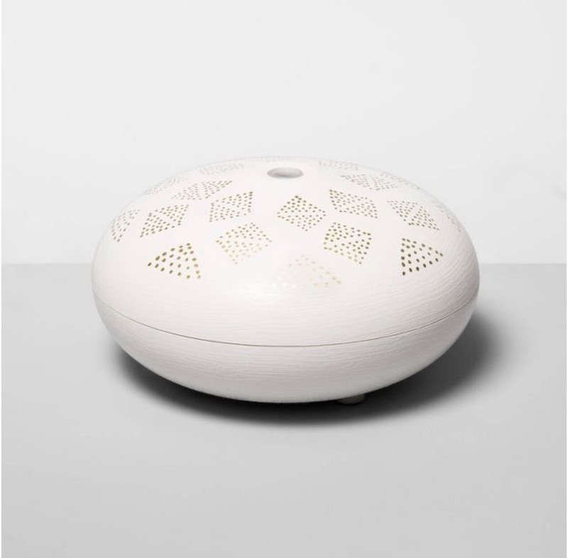 200ml Dotted Orb Oil Diffuser White/Gold - Opalhouse gallery