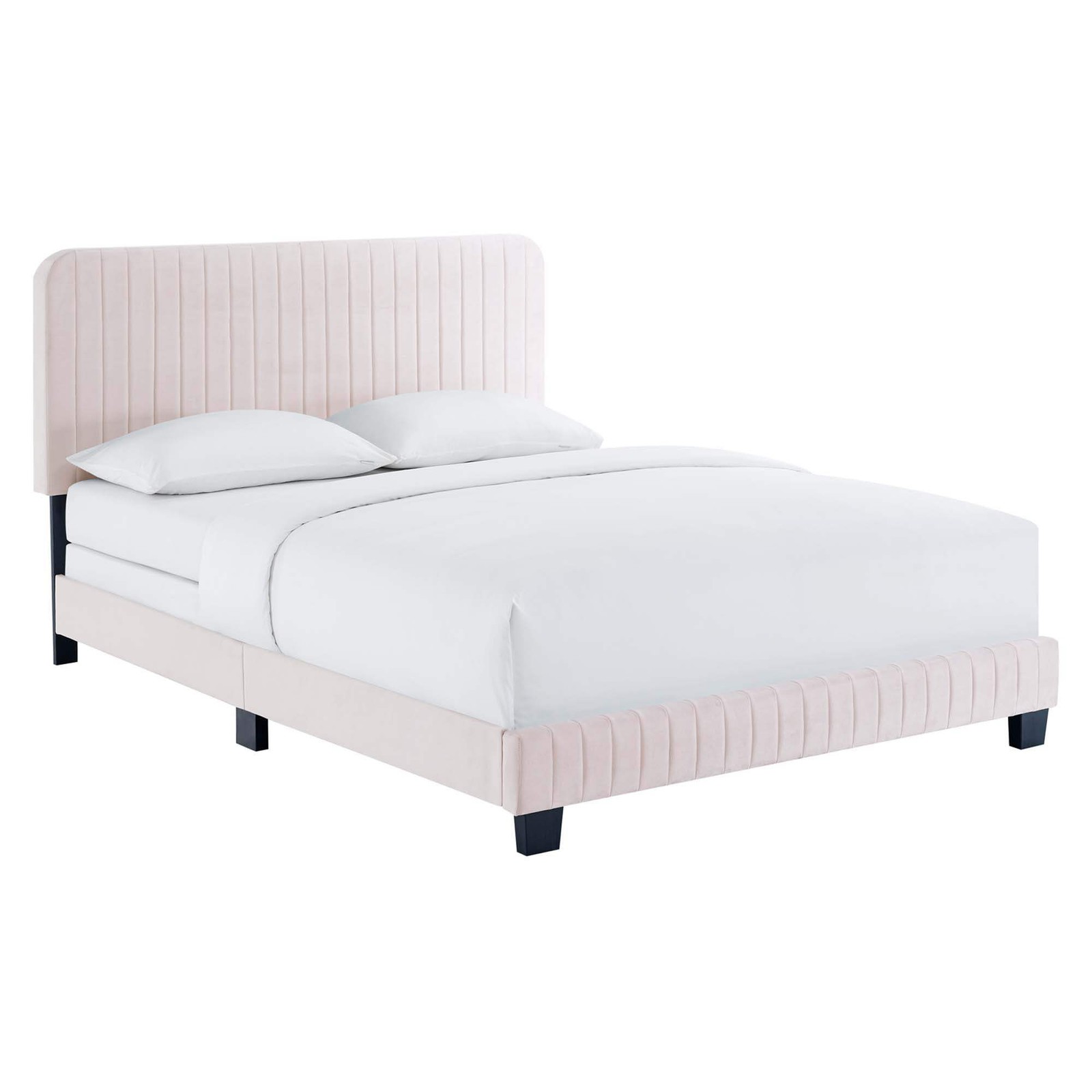 Celine Channel Tufted Performance Velvet Bed gallery