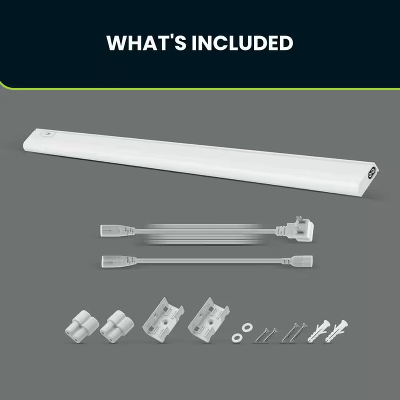 36 In. Plug-In White Integrated LED Linkable 2-Brightness Level under Cabinet Li gallery